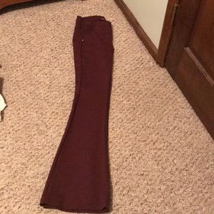 maroon bell bottoms